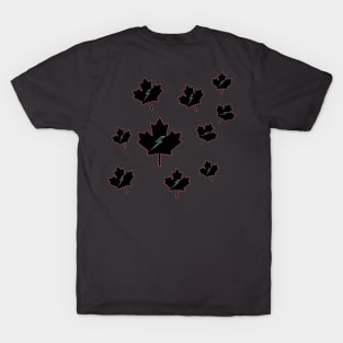 Canadian maple leaf thunderbolt T-Shirt